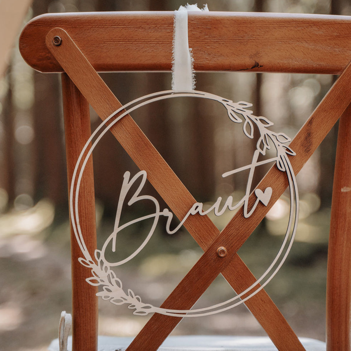 HOLZRING "BLUMENRANKEN" - BRAUT & BRÄUTIGAM