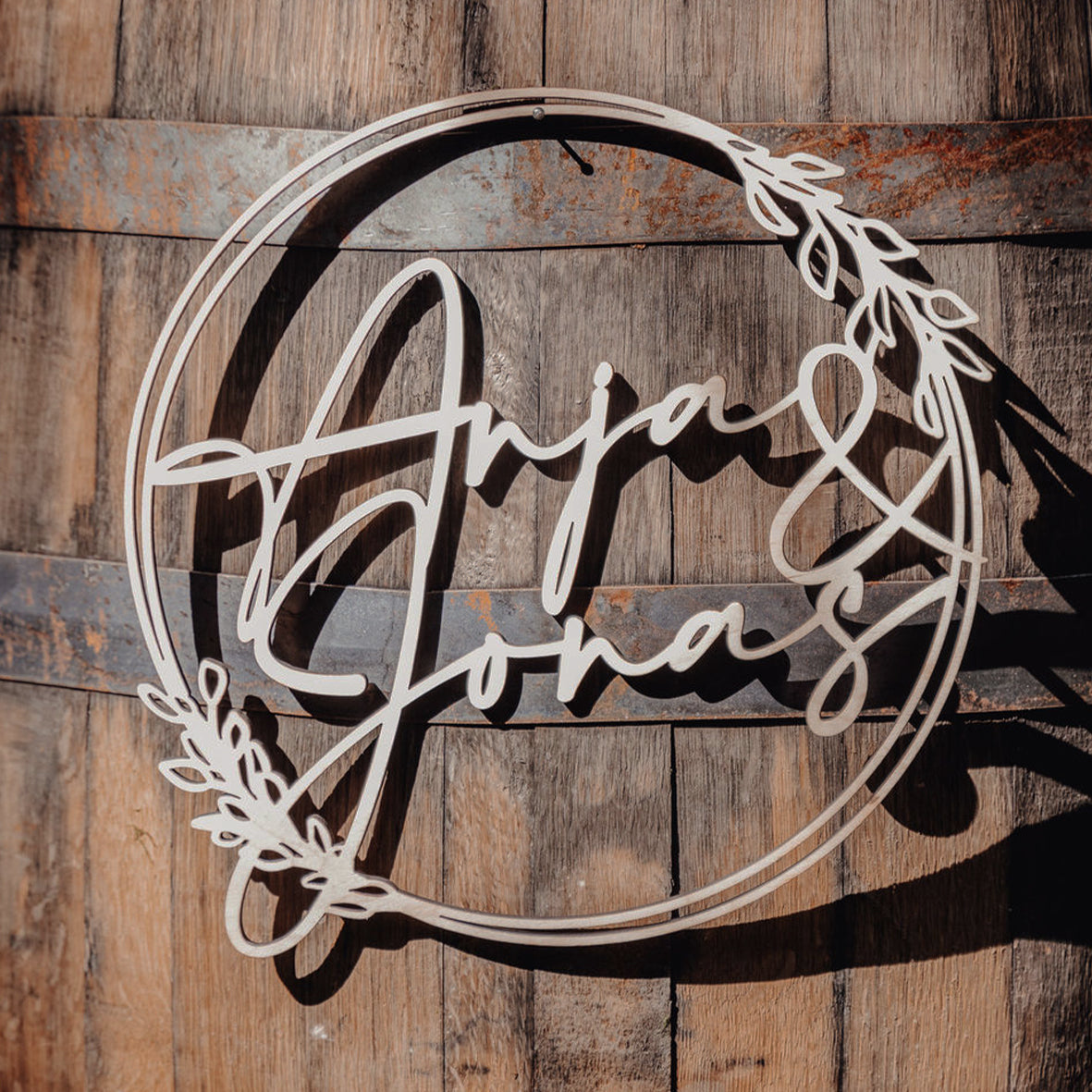 HOLZRING "BLUMENRANKEN" - PERSONALISIERT