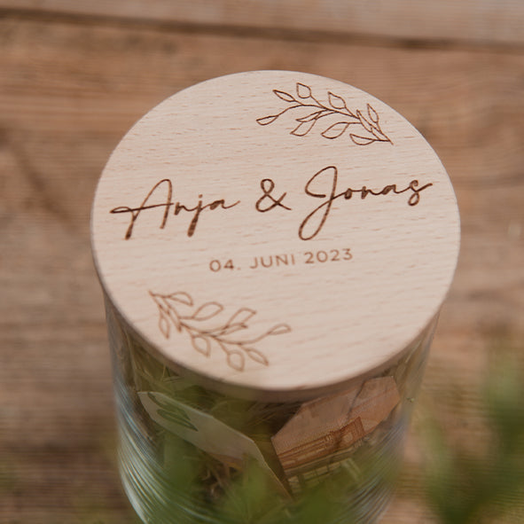 VORRATSGLAS "HOCHZEIT"