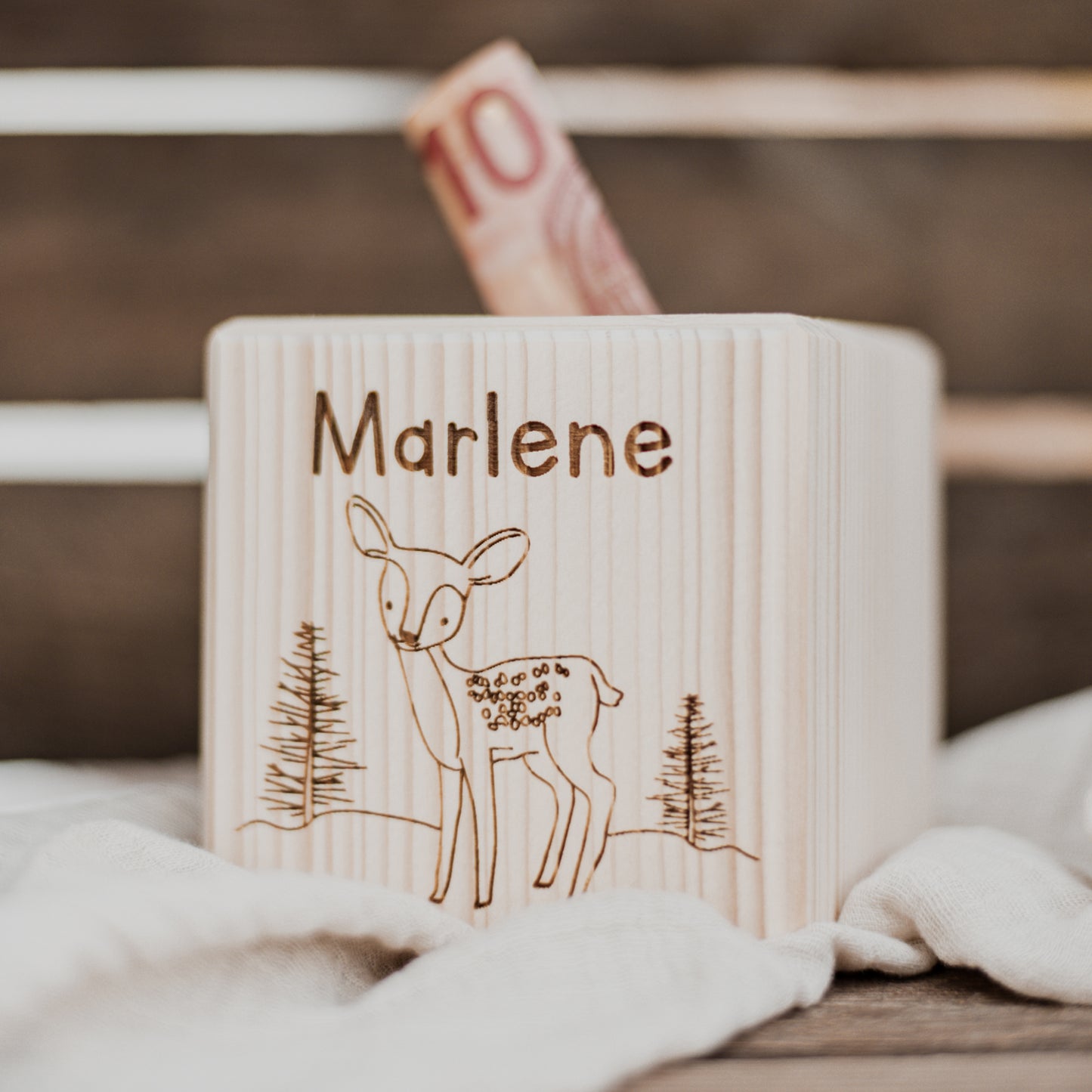 HOLZ SPARDOSE