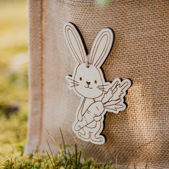 HOLZ ANHÄNGER "HASE"