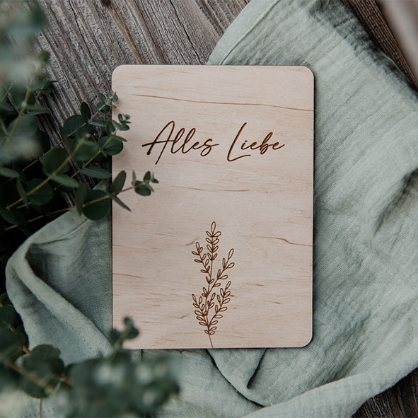 HOLZKARTE PERSONALISIERT
