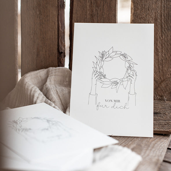 POSTKARTE "VON MIR FÜR DICH"