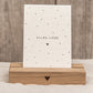 POSTKARTE "ALLES LIEBE" - HOLZSCHLIFFPAPPE