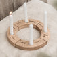 ADVENTSKRANZ AUS EICHENHOLZ
