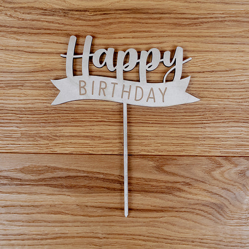 CAKETOPPER "HAPPY BIRTHDAY"