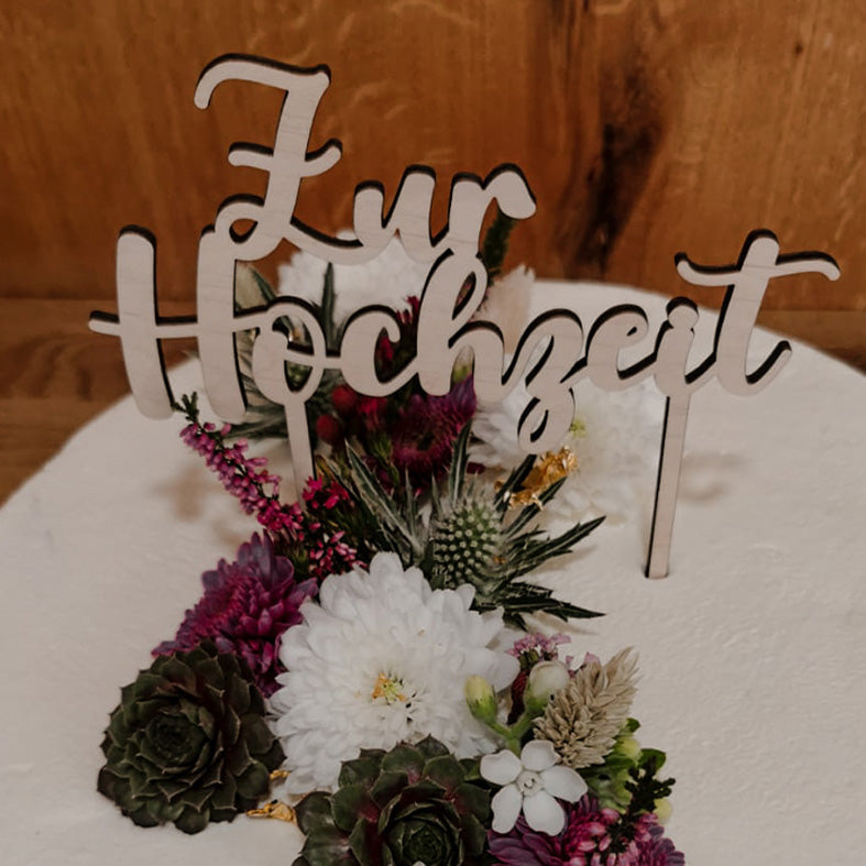 CAKETOPPER "HOCHZEIT"