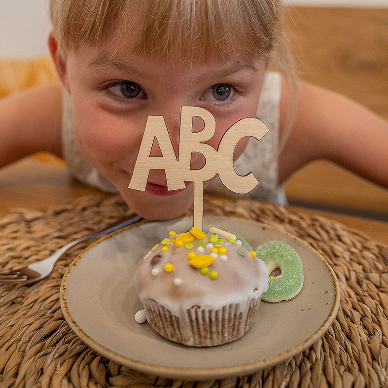 CUPCAKE TOPPER 4ER-SET "SCHULE"