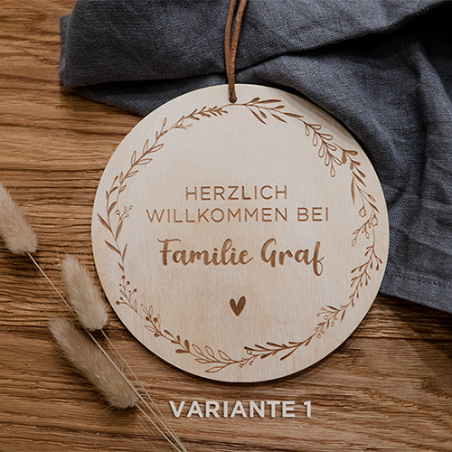 TÜRSCHILD "WILLKOMMEN"