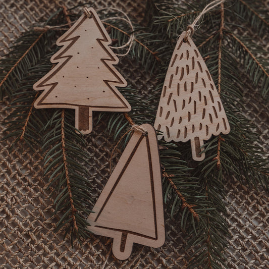 CHRISTBAUM ANHÄNGER 3ER-SET