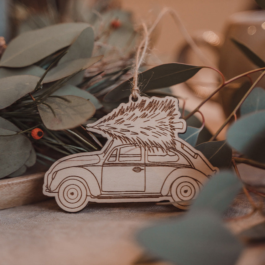 CHRISTBAUM ANHÄNGER "AUTO"